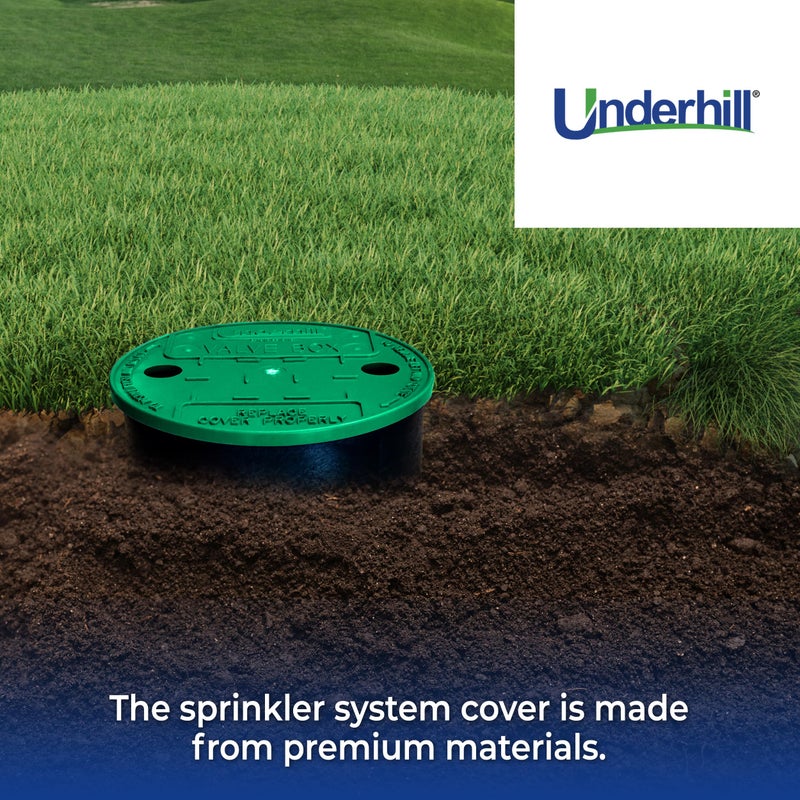 Underhill Sprinkler Valve Round Box Lid, VersaLid 6 Inch to 7 Inch Universal Cover for Automatic Irrigation System, Green, VL-6 - Image 5